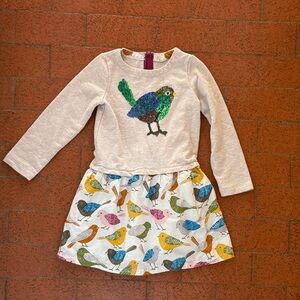 Mini Biden sequined bird dress size 6-7